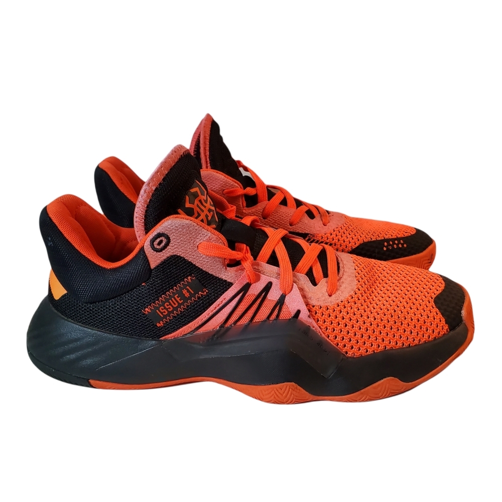 Adidas D.O.N Issue 1 Donovan Mitchell Spider Stamp Solar Red Orange Black Size 9